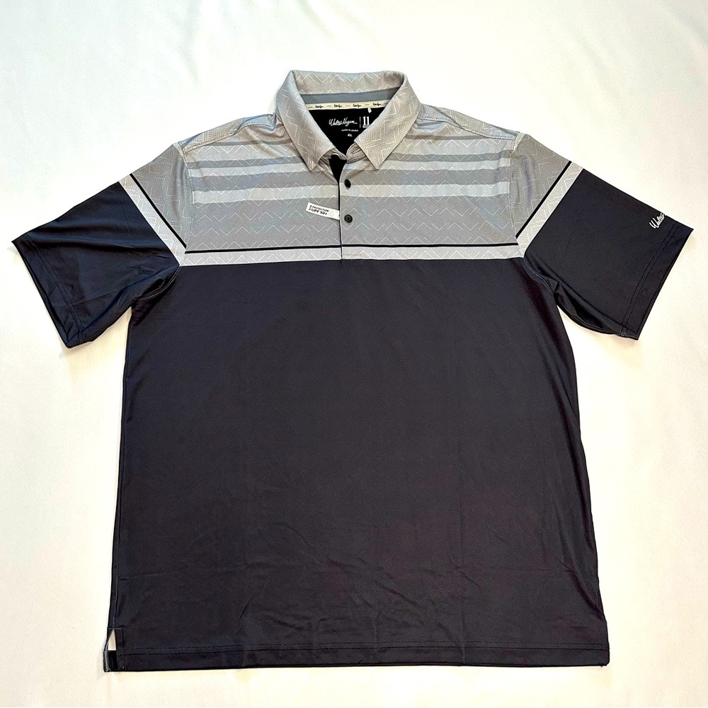 Men’s Grey Walter Hagen Polo Golf Shirt Size XL